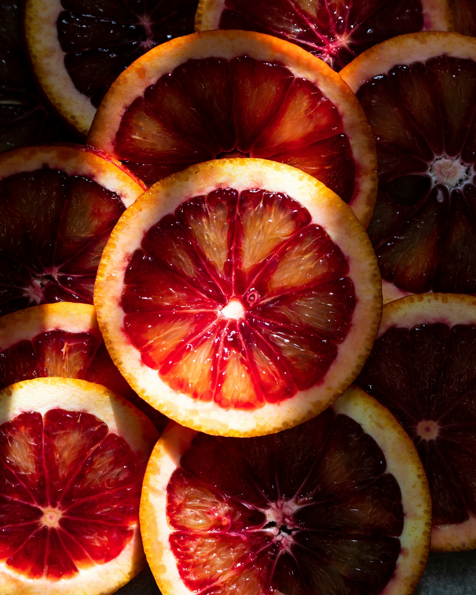 Naranja sanguínea, fotografía real de referencia